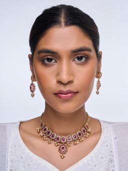 CAO JEWELLERY - Sleek Pink Jewellery Set