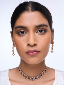 CAO JEWELLERY - Sleek Blue Stone Jewellery Set
