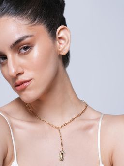 CAO JEWELLERY - 18K Gold-Plated Clavicle Chain Fashion Pendant Necklace