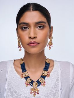 CAO JEWELLERY - Dark Blue Beaded Jewellery Set