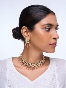 CAO JEWELLERY - Meenakari Elephant Jewellery Set