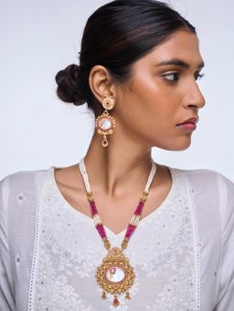 CAO JEWELLERY - Long Marble Jewellery Set