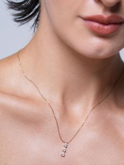 CAO JEWELLERY - Triple Cz Pendant Necklace