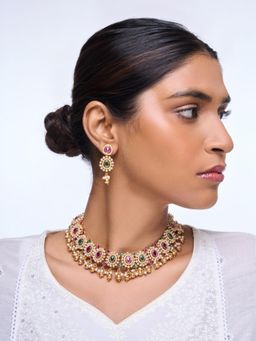 CAO JEWELLERY - Pink Green Jewellery Set