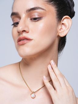 CAO JEWELLERY - Stimulated Pearl Pendant Necklace