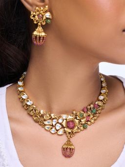 CAO JEWELLERY - Designer Antique Short Jewellery Set