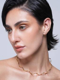 CAO JEWELLERY - Irregular Collar Wavy Neck Choker