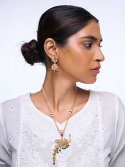 CAO JEWELLERY - Beautiful Peacock Sleek Jewellery Set