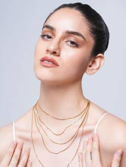 CAO JEWELLERY - Multi-Layer Box Chain Necklace