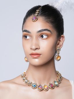 CAO JEWELLERY - Short Designer Firestone Jewellery Set