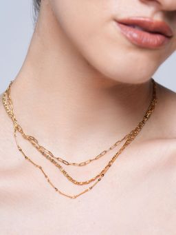 CAO JEWELLERY - Triple Layer Retro Design Elegant Pin Chain