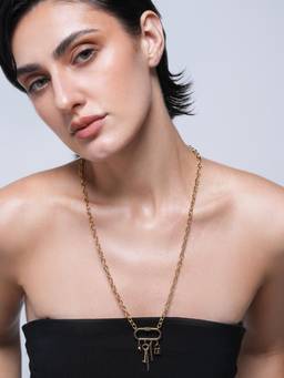CAO JEWELLERY - Metal Drop Necklace