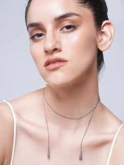 CAO JEWELLERY - Water Drop Chain Long Necklace