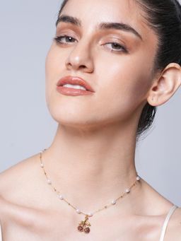 CAO JEWELLERY - Zircon Cherry Pendant Necklace