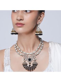 CAO JEWELLERY - Black Long Mehendi Polish Jewellery Set