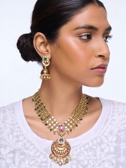 CAO JEWELLERY - Multi-Color Designer Meenakari Jewellery Set