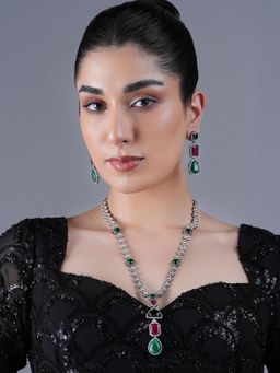 CAO JEWELLERY - Long Designer Black Polish Jewellery Set