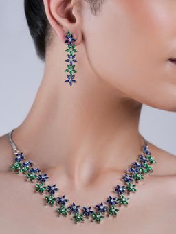 CAO JEWELLERY - Blue Green Sleek Ad Jewellery Set
