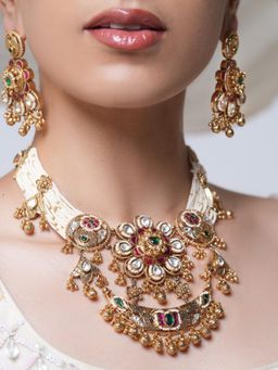 CAO JEWELLERY - Heavy Designer Rajwada Jewellery Set