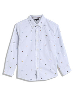Tommy Hilfiger - Boys Blue All-Over Shirt