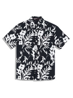 Tommy Hilfiger - Boys Black Floral Shirt