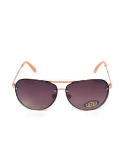Fossil - Women Outlook Brown Lens Aviator Sunglasses