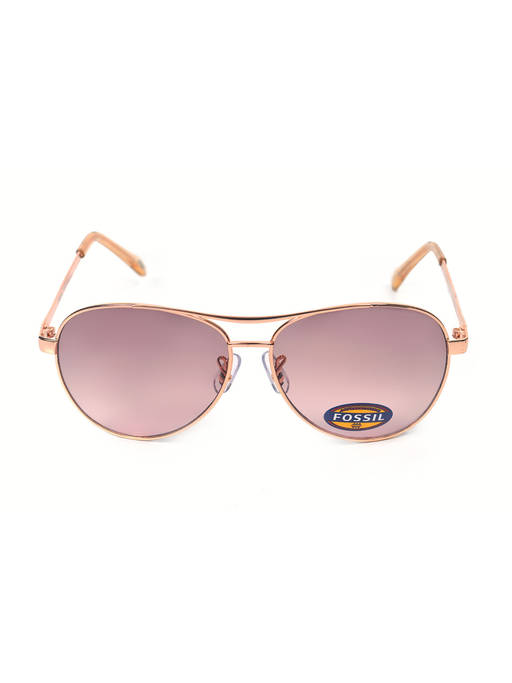 Buy Fossil Women Outlook Pink Lens Aviator Sunglasses Online display picture 1