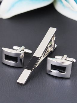 PELUCHE - Sleek Beauty Black Cufflink & Tie Pin Gift Set