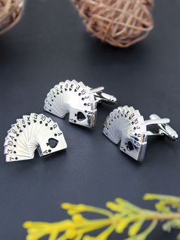 PELUCHE - Game of Cards Cufflink & Lapel Pin Gift Set