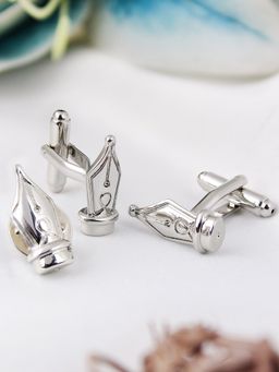 PELUCHE - The Writer's choice Cufflink & Lapel Pin Gift Set