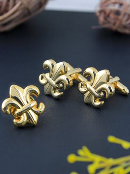 PELUCHE - Golden Orchid Cufflink & Lapel Pin Gift Set