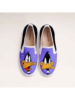 The Quirky Naari - Daffy: Looney Tunes Slip-On Sneakers - Multi-Color