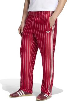 adidas Originals - Men Burgundy Stripes Polyester Trackpant