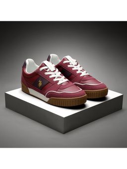 U.S. POLO ASSN. - Men Burgundy Rever Sneakers