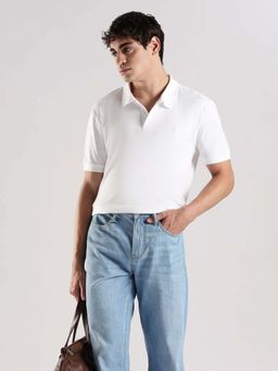 Calvin Klein - Solid Regular Fit Cotton Polo T-Shirt