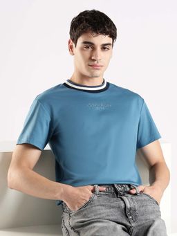 Calvin Klein - Embroidered Logo Relaxed Fit Cotton T-Shirt