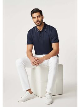 OUTERWORLD - The Muse Liquid Polo Blue T-Shirt