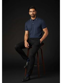 Calvin Klein - The Riviera Liquid Navy Polo T-Shirt
