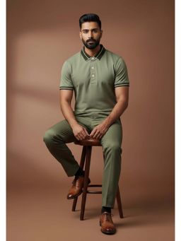 Calvin Klein - The Lume Signature Metal Button Polo T-Shirt