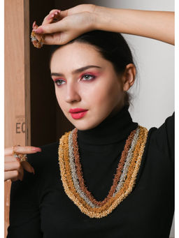 Odette - Multicolour Metal Necklace Set (Set of 2)