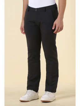 Allen Solly - Men Black Solid Casual Trouser