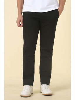 Allen Solly - Men Black Solid Casual Trouser