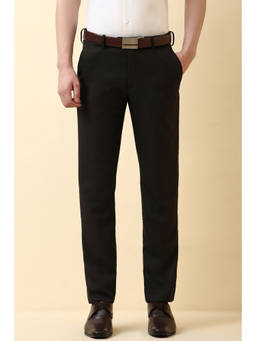 Allen Solly - Men Black Textured Formal Trouser