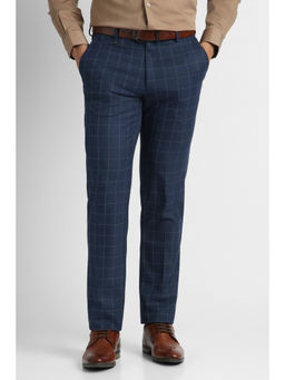 Van Heusen - Navy Blue Checks Trouser