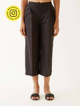 Ancestry - Black Straight Basic Trouser - Black