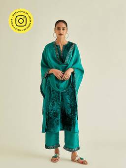 Ancestry - Teal Sapphire Drape
