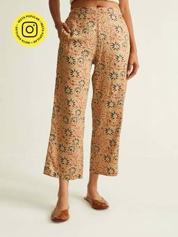 Ancestry - Marin Floral Brown Pants