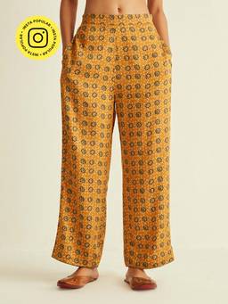 Ancestry - Mars Mustard Printed Pant