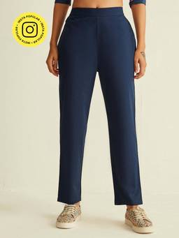 Ancestry - Navy Blue Solid Pant