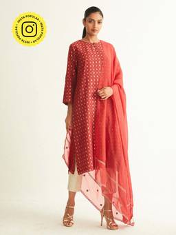 Ancestry - Embroidered Organza Dupatta